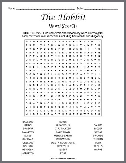 tolkien goblin crossword clue.